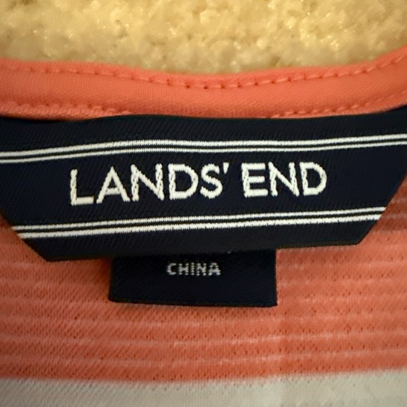 Land’s End Women’s Striped Sleeveless Summer Dress. Pockets. Size 0 Petite - Picture 4 of 7